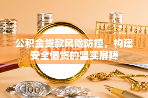 洛龙公积金贷款风险防控，构建安全借贷的坚实屏障