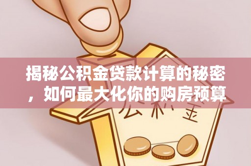 洛龙揭秘公积金贷款计算的秘密，如何最大化你的购房预算