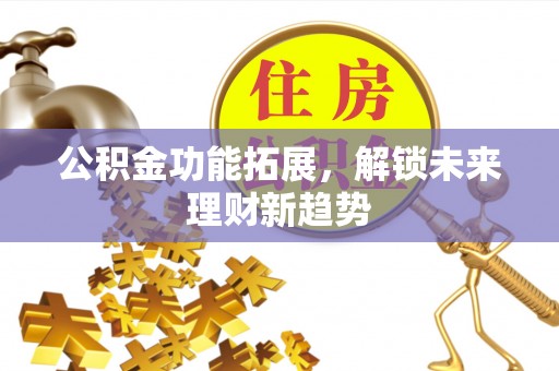 洛龙公积金功能拓展，解锁未来理财新趋势