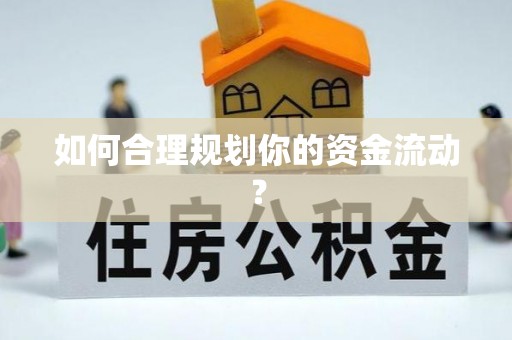 洛龙如何合理规划你的资金流动？