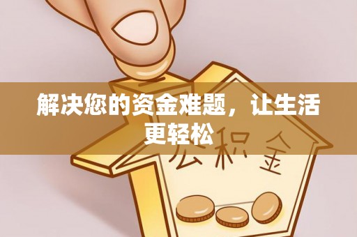洛龙解决您的资金难题，让生活更轻松