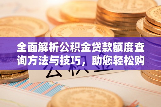 洛龙全面解析公积金贷款额度查询方法与技巧，助您轻松购房