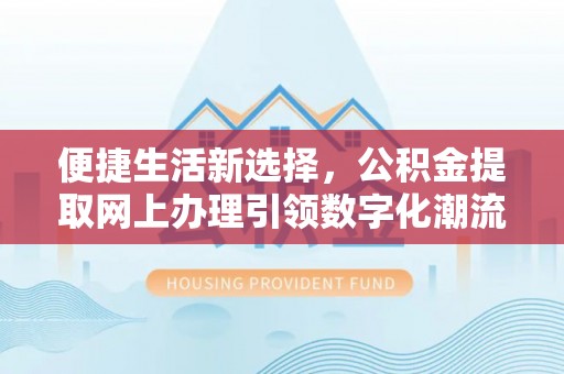 洛龙便捷生活新选择，公积金提取网上办理引领数字化潮流