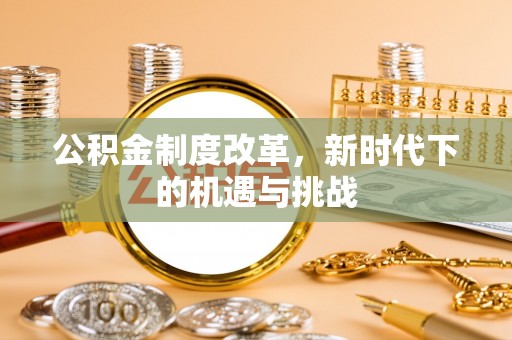 洛龙公积金制度改革，新时代下的机遇与挑战