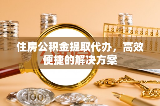洛龙住房公积金提取代办，高效便捷的解决方案