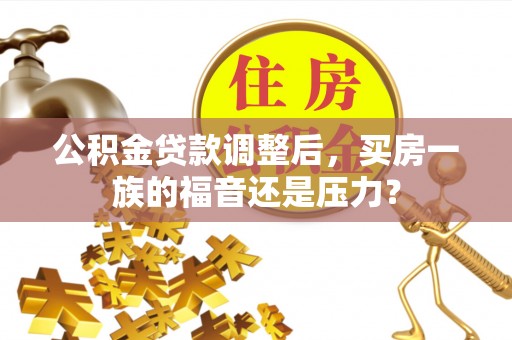 洛龙公积金贷款调整后，买房一族的福音还是压力？