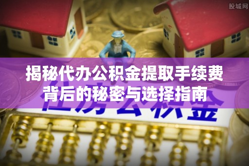 洛龙揭秘代办公积金提取手续费背后的秘密与选择指南