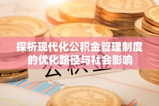 洛龙探析现代化公积金管理制度的优化路径与社会影响