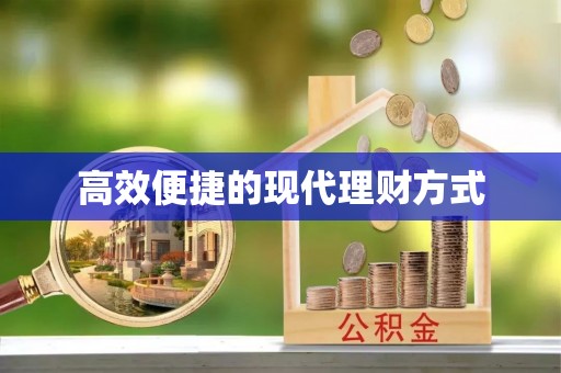 洛龙高效便捷的现代理财方式