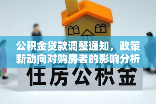 洛龙公积金贷款调整通知，政策新动向对购房者的影响分析