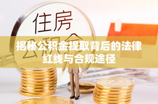 洛龙揭秘公积金提取背后的法律红线与合规途径