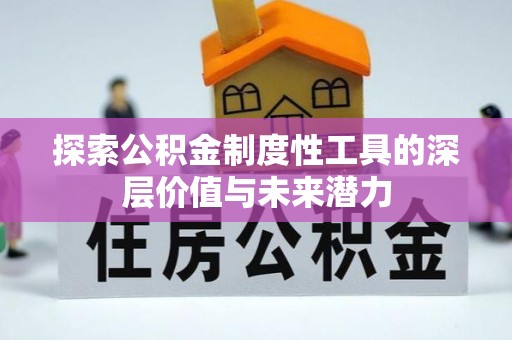 洛龙探索公积金制度性工具的深层价值与未来潜力
