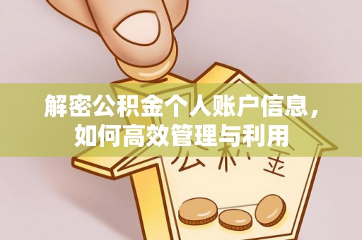 洛龙解密公积金个人账户信息，如何高效管理与利用