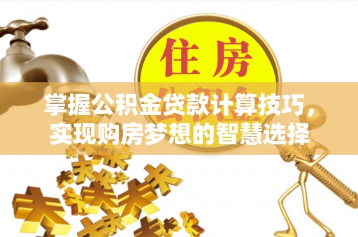 洛龙掌握公积金贷款计算技巧，实现购房梦想的智慧选择