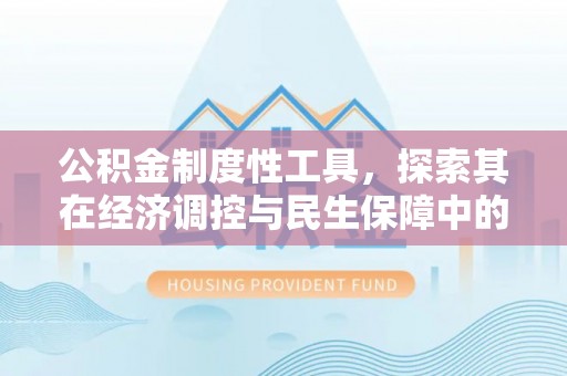 洛龙公积金制度性工具，探索其在经济调控与民生保障中的重要作用
