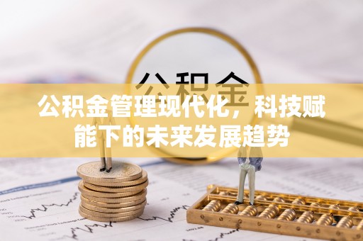 洛龙公积金管理现代化，科技赋能下的未来发展趋势