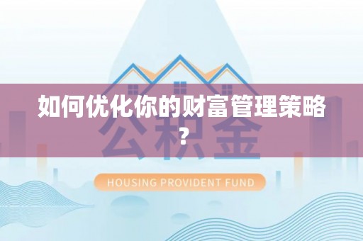 洛龙如何优化你的财富管理策略？