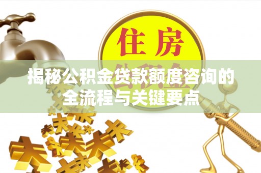 洛龙揭秘公积金贷款额度咨询的全流程与关键要点