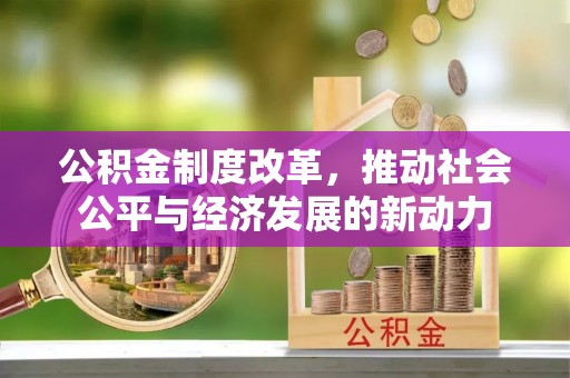 洛龙公积金制度改革，推动社会公平与经济发展的新动力