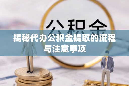 洛龙揭秘代办公积金提取的流程与注意事项