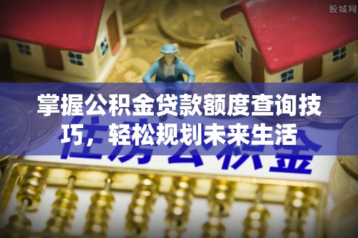 洛龙掌握公积金贷款额度查询技巧，轻松规划未来生活